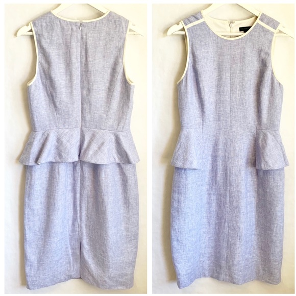 J. CREW Peplum Linen Sheath Dress - Picture 3 of 8